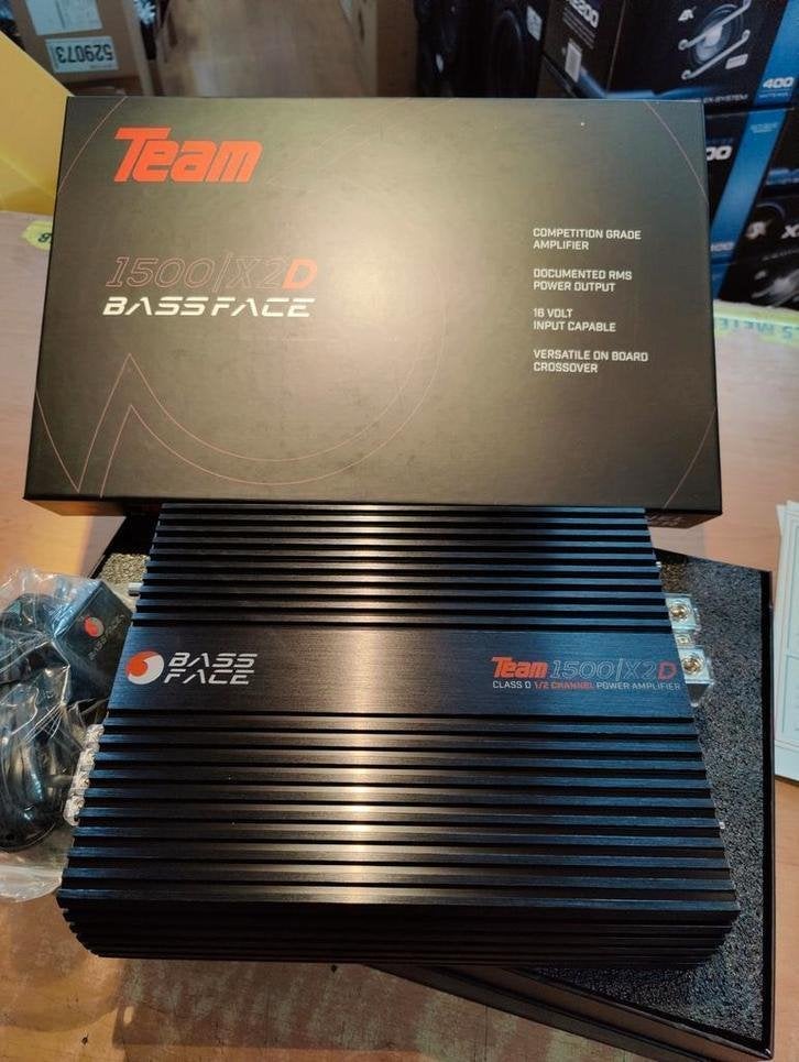 Bassface Team1500/x2D Versterker -incl bassremote, Niet ingevuld, Niet ingevuld, Nieuw, Ophalen of Verzenden