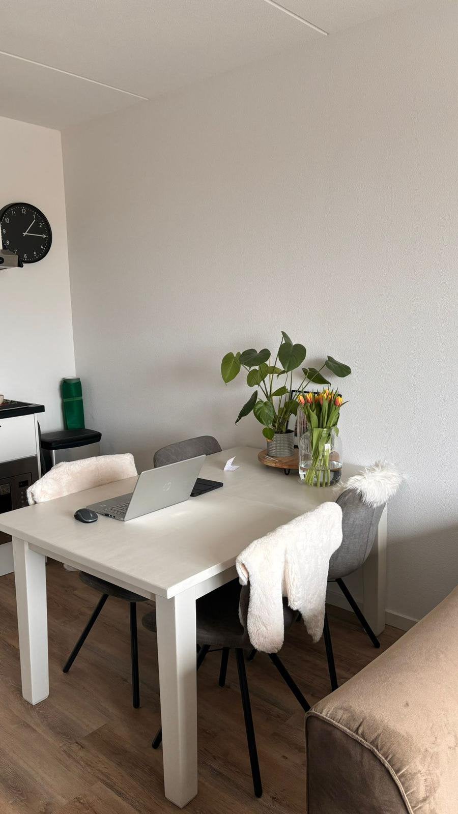 GRATIS Uitschuifbare eettafel, Huis en Inrichting, Ophalen, Gebruikt, 50 tot 100 cm, Vijf personen of meer