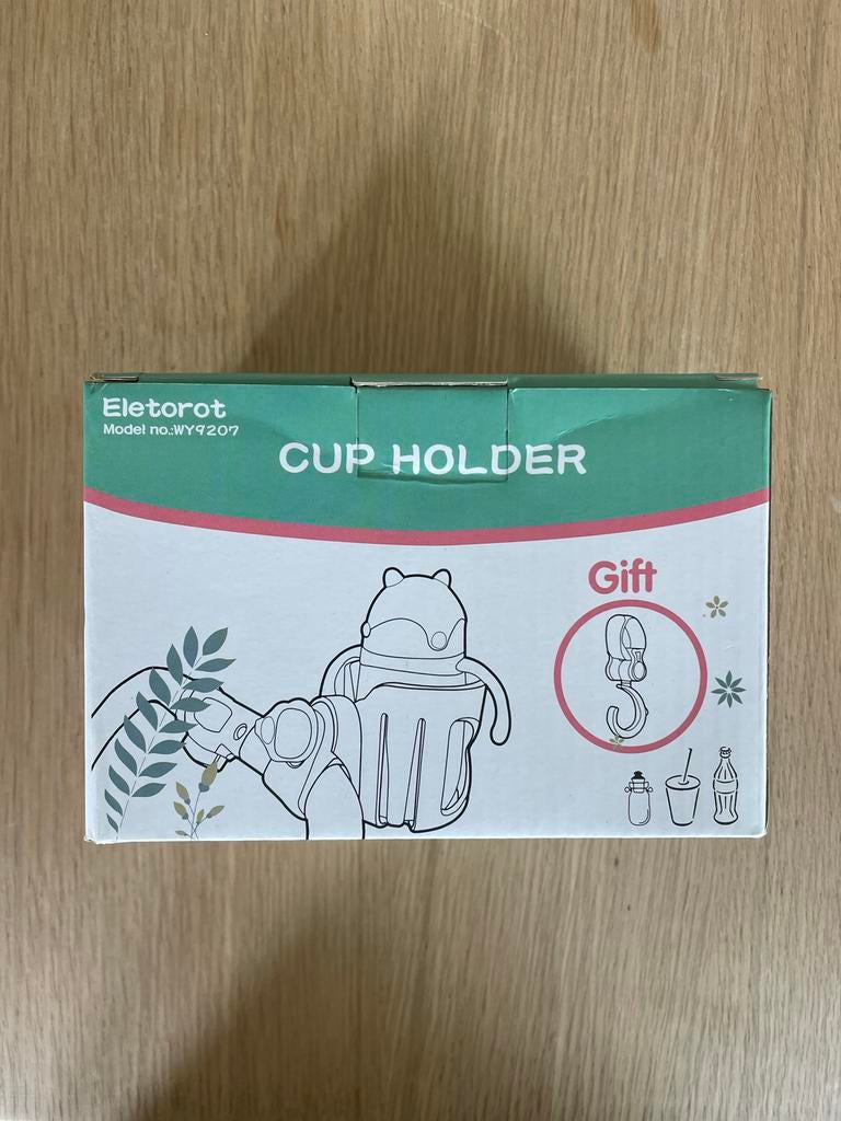Eletorot Bekerhouder / cupholder voor kinderwagen/fiets, Ophalen of Verzenden, Nieuw