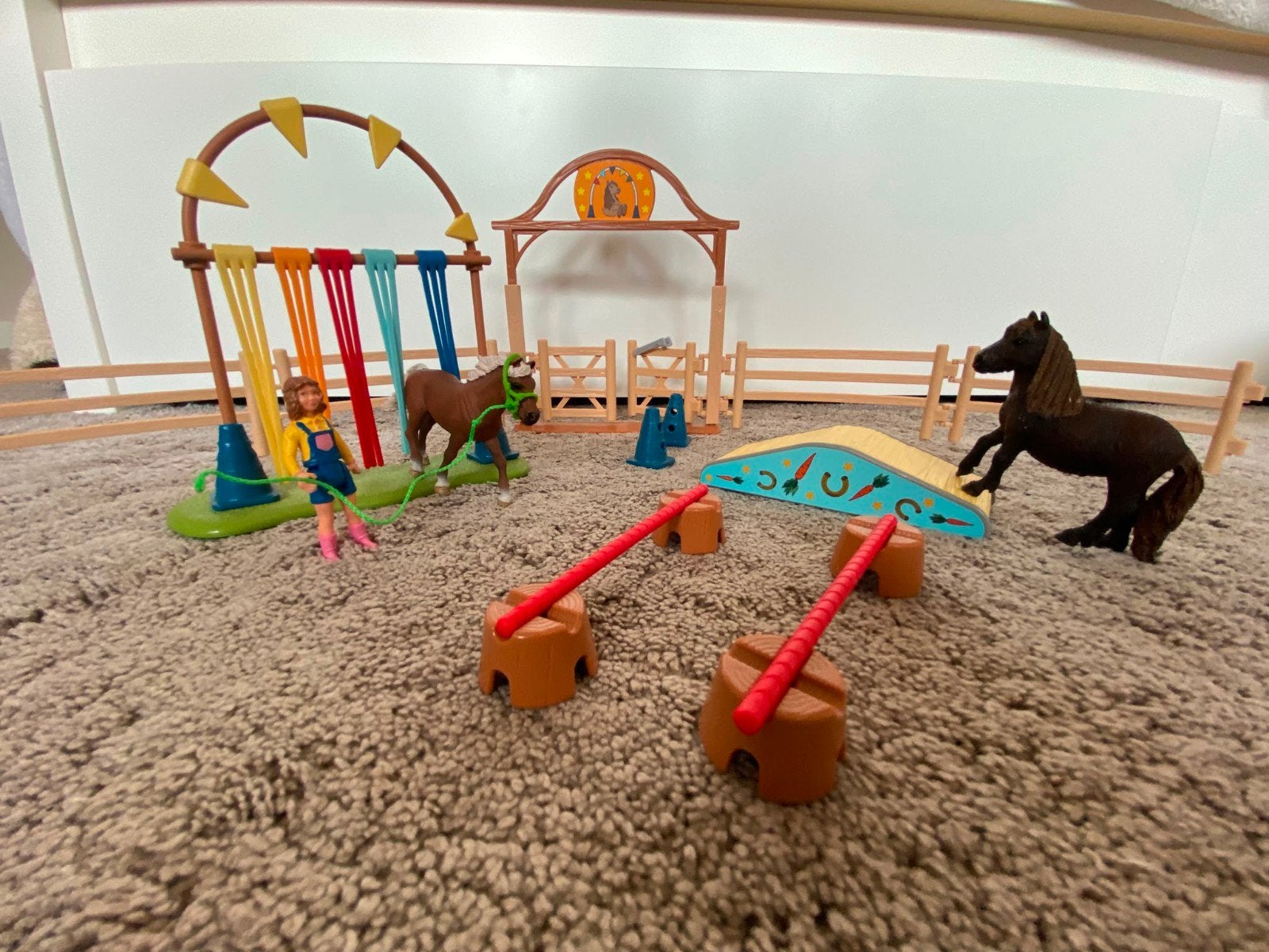 schleich farm world | trainings kamp, Verzamelen, Speelgoed, Ophalen of Verzenden, Gebruikt