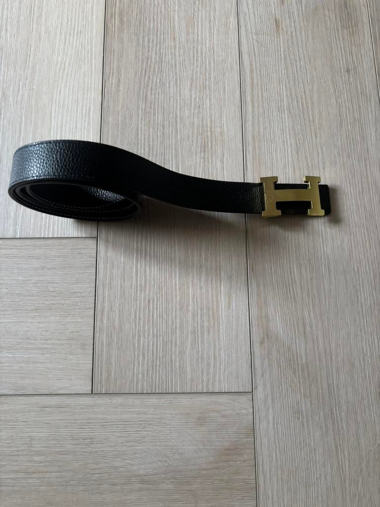 Hermès riem ceintuur zwart/bruin, Ophalen of Verzenden, Nieuw, Zwart, 100 cm of meer