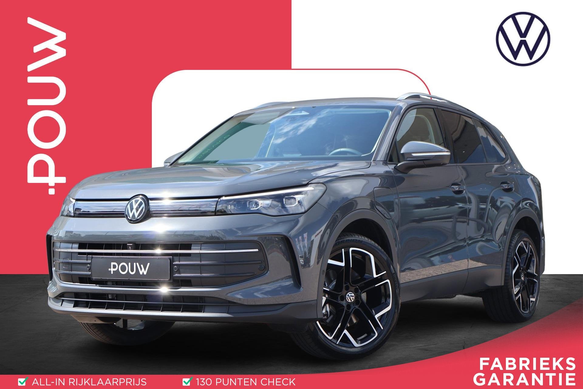 Volkswagen Tiguan 1.5 eHybrid 204pk Life Edition | SoH 100%, Auto's, Volkswagen, Bedrijf, Te koop, Tiguan, 360° camera, ABS, Achteruitrijcamera