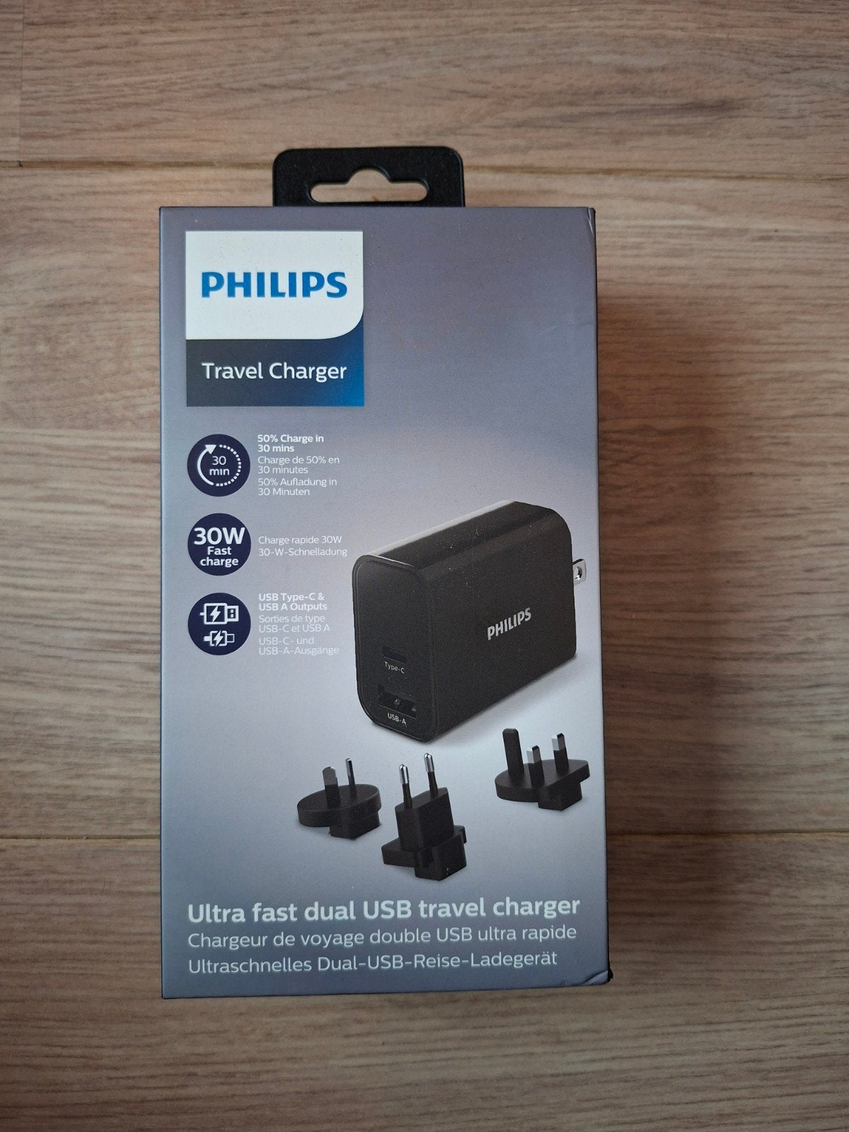 Philips Travel Charger 30W USB-C & USB-A - Nieuw, Ophalen, Universeel, Adapter, Nieuw
