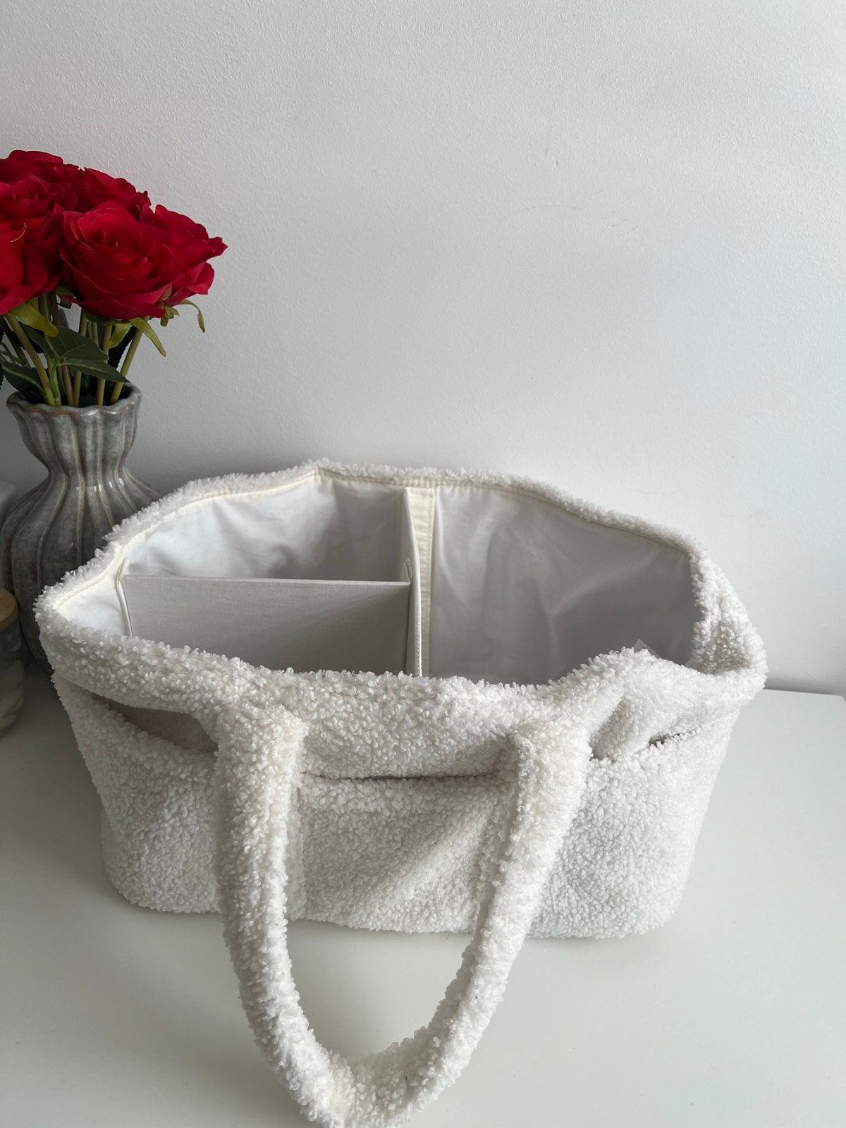 Witte Teddy Organizer Tas - Stijlvol en Praktisch, Ophalen, Zo goed als nieuw