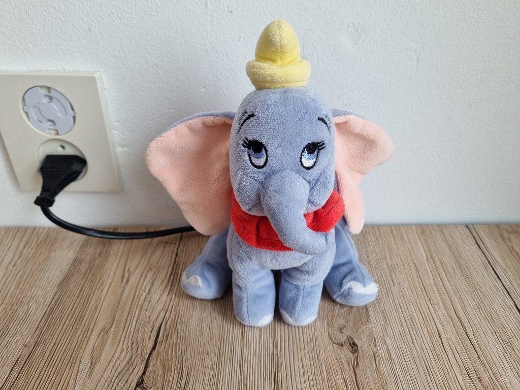 Leuke Vintage Pluche Disney Dombo Knuffel Nico Toy - Simba, Verzenden, Bambi of Dumbo, Gebruikt, Knuffel