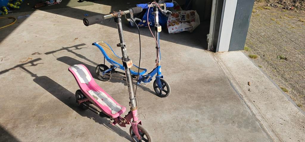 2 Space Scooters - Ketting smeren, klaar voor gebruik!, Ophalen, Gebruikt, Gewone step