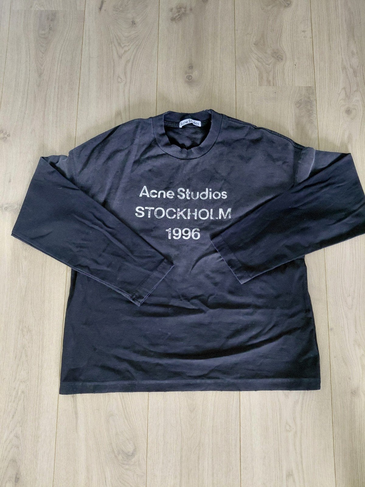 Acne Studios Stockholm 1996 Longsleeve Zwart, Acne Studios, Zwart, Overige maten, Ophalen of Verzenden