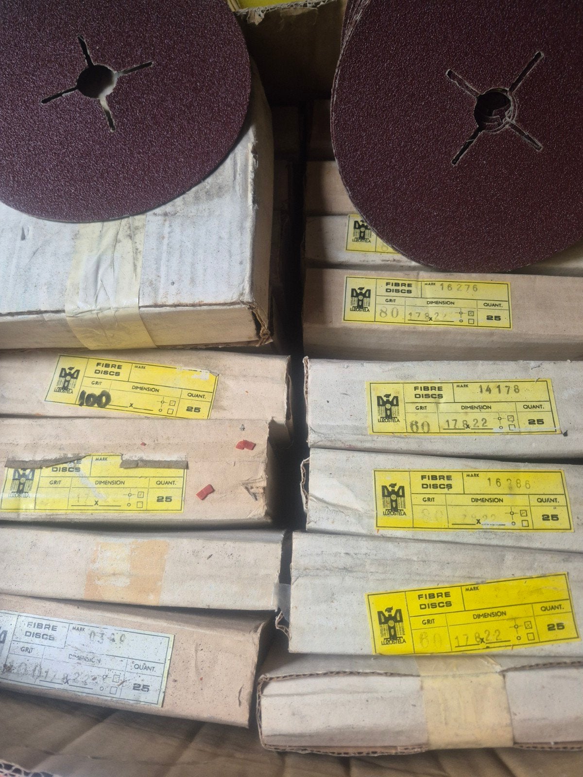 500 stuks Fibrediscs - Diverse Grits, Ophalen of Verzenden, Nieuw, Overige typen