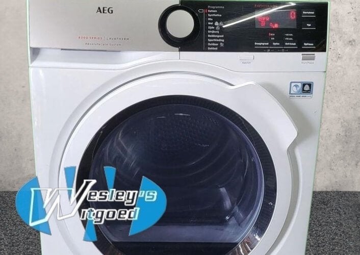 AEG T8DE84CS 8kg A++ – 12 maanden garantie​, Wesley's Witgoed, Info@wesleyswitgoed.nl, Industrieweg 3B, 1613KT Grootebroek, Nederland