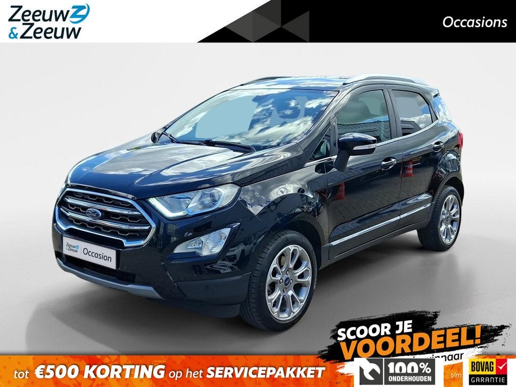 Ford EcoSport 1.0 EcoBoost Titanium | Dealer onderhouden | S, Auto's, Ford, Voorwielaandrijving, 125 pk, Gebruikt, Euro 6