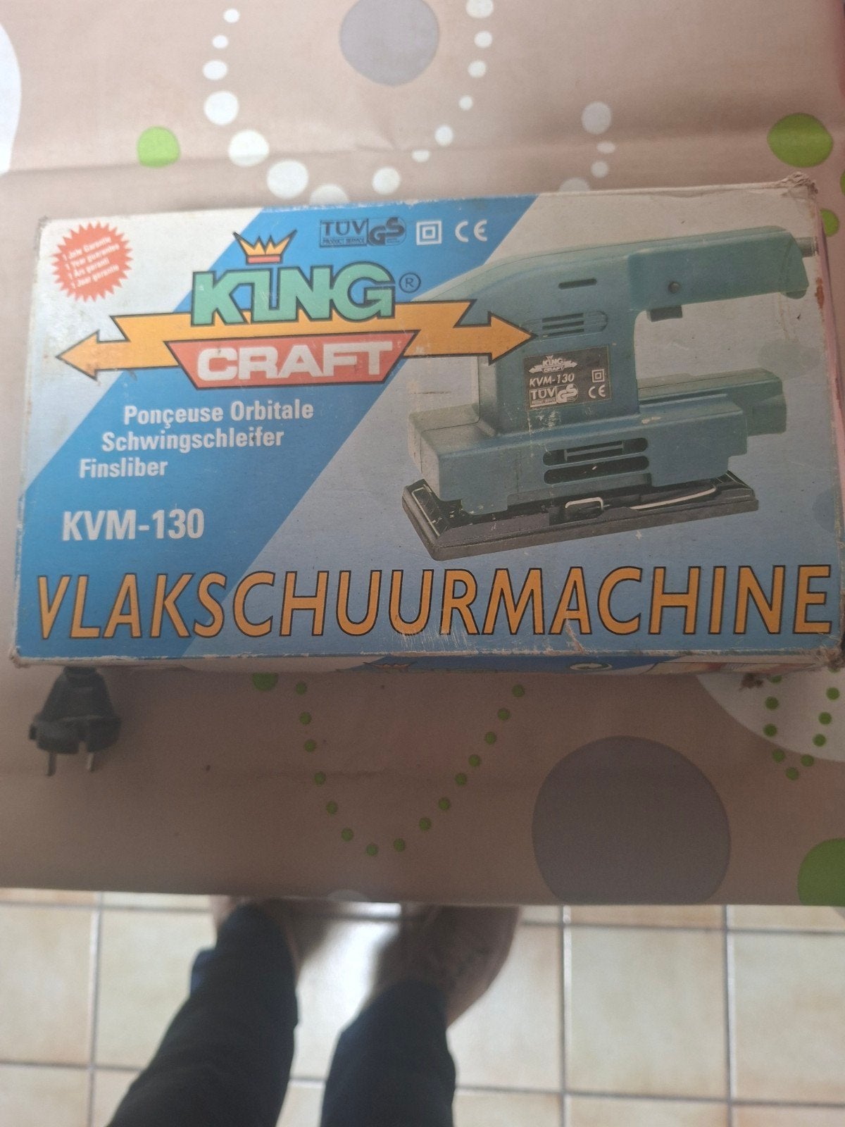 King Craft Vlakschuurmachine KVM-130, Ophalen of Verzenden, Gebruikt, Minder dan 600 watt, Vlakschuurmachine