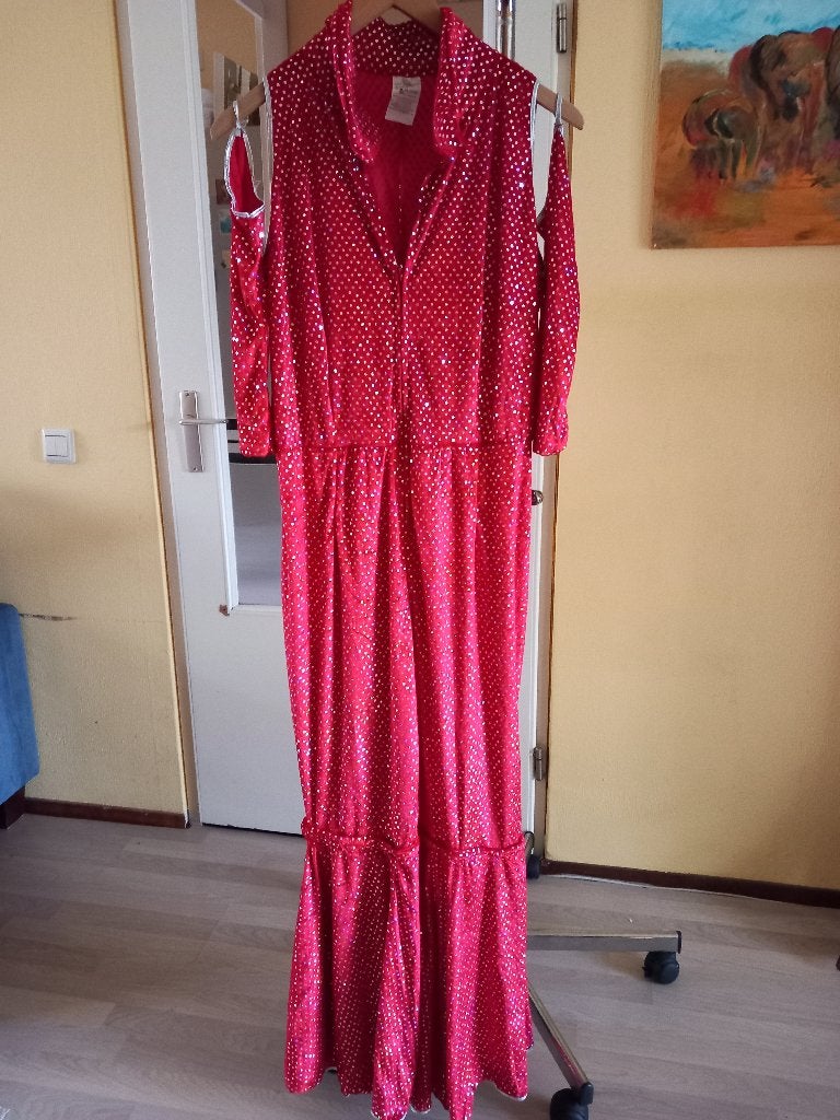 discopak rood glitter, Ophalen, Maat 42/44 (L), Kleding, Overige thema's