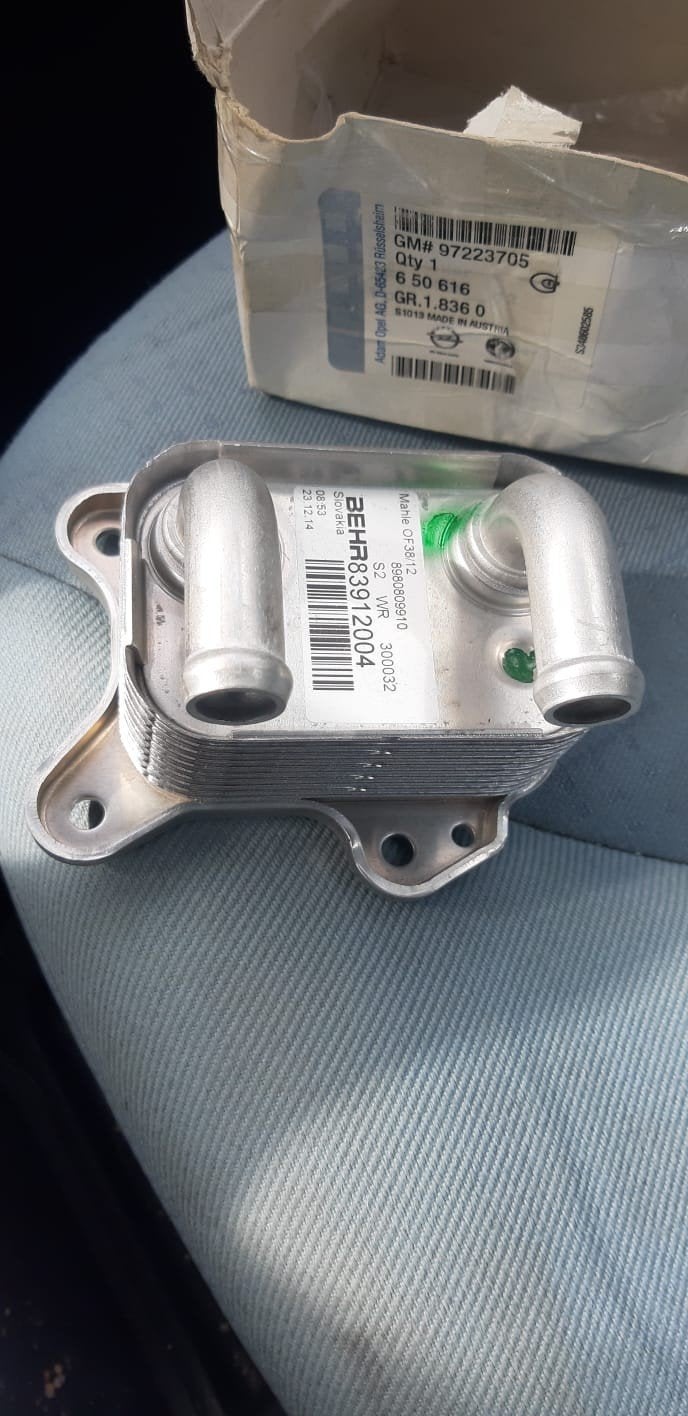 Nieuwe Behr Oliekoeler GM 97223705 Opel 1.7/1.9 CDTI, Ophalen of Verzenden, Nieuw, Opel