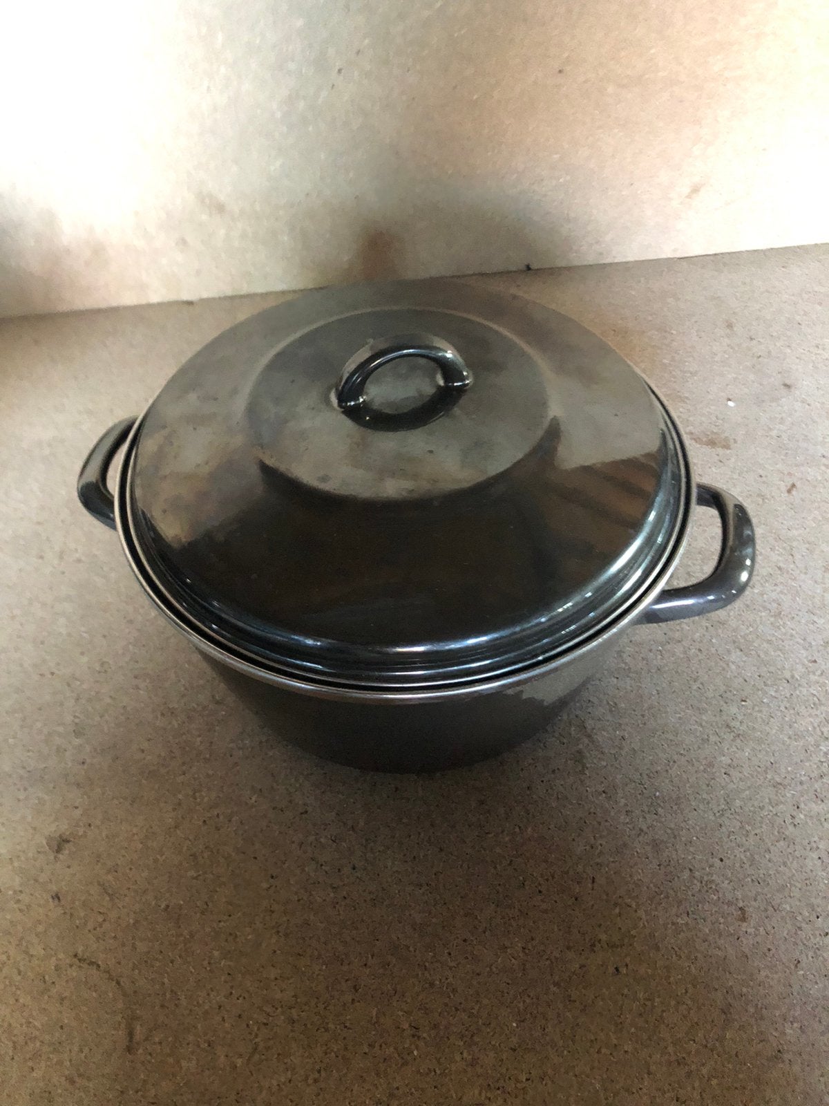 Mooie emaille braadpan, Huis en Inrichting, Keuken | Potten en Pannen, Ophalen of Verzenden, Gebruikt, Emaille