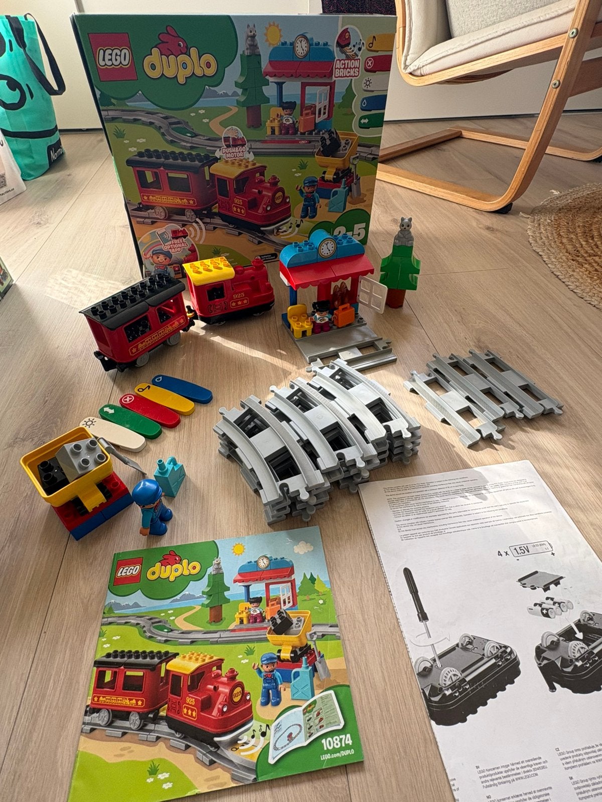 Trein set 10874, Ophalen of Verzenden, Zo goed als nieuw
