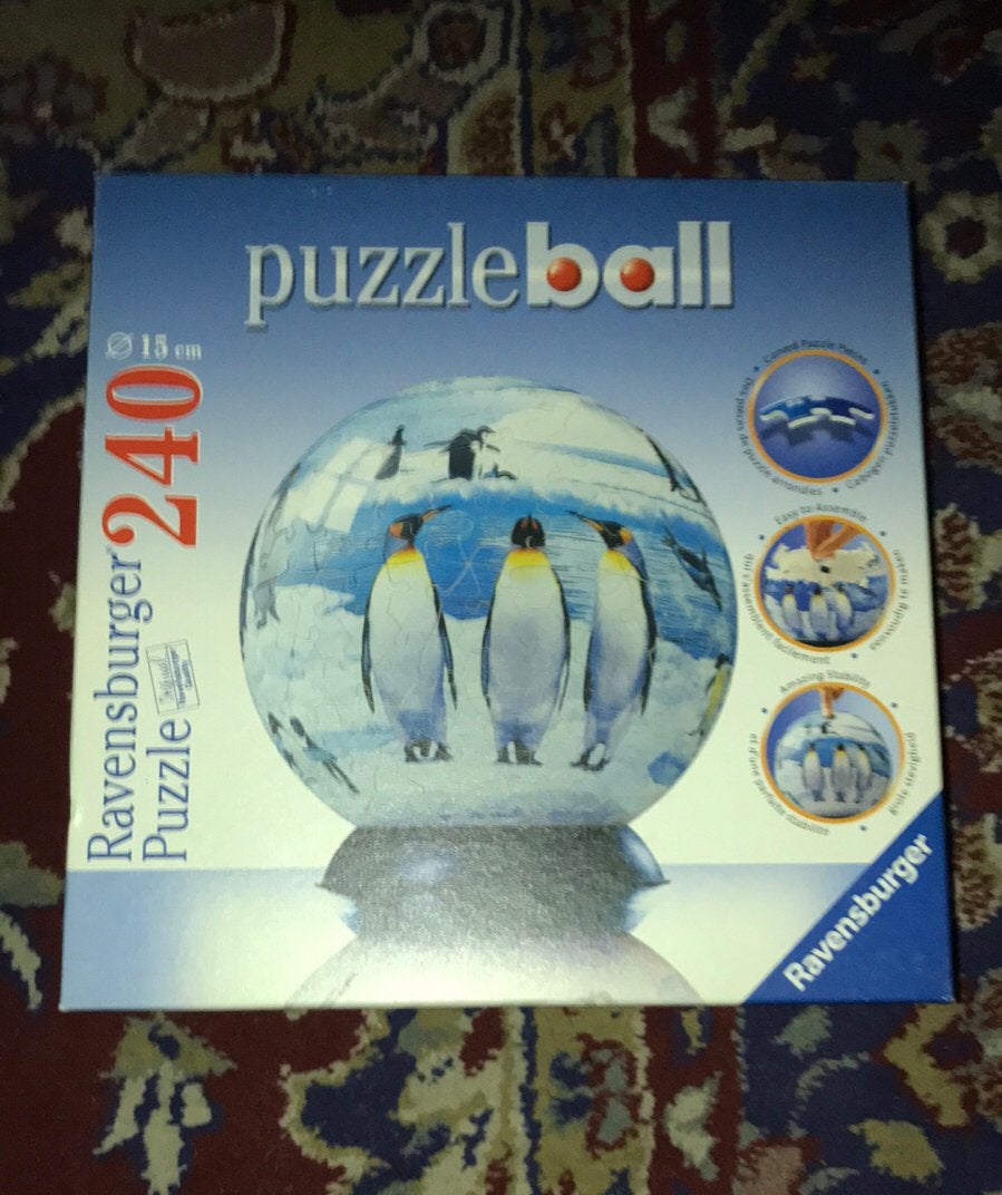 Ravensburger Puzzle: Puzzleball Penguins 240, Ophalen of Verzenden, Minder dan 500 stukjes, Zo goed als nieuw, Rubik's of 3D-puzzel