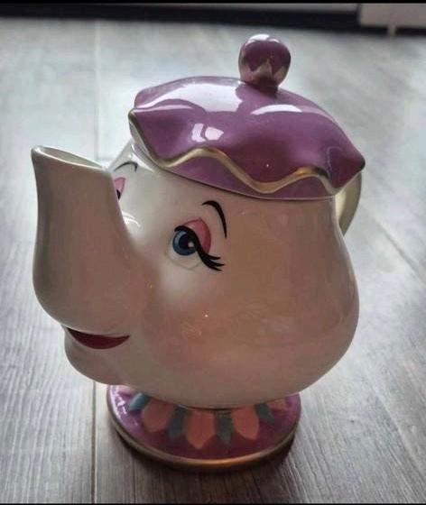 Disney Mevrouw Tuit Theepot - Belle en het Beest, Ophalen of Verzenden, Assepoester of Belle, Zo goed als nieuw, Servies