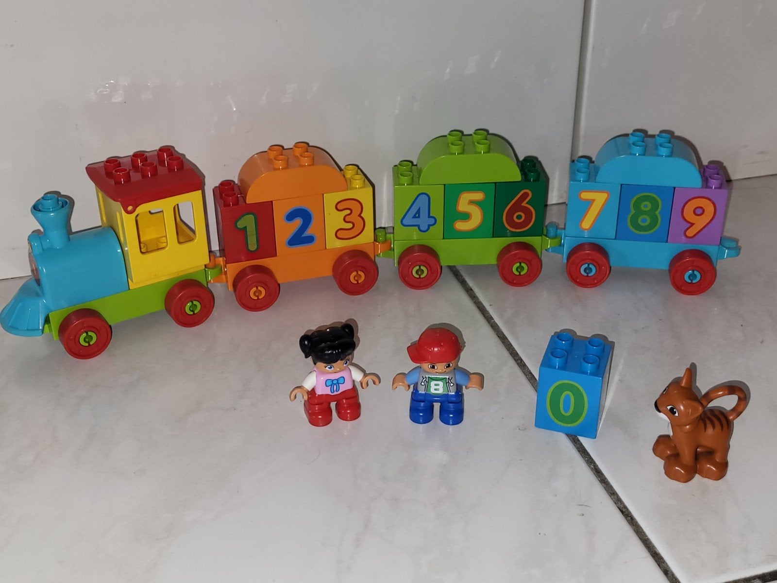 Duplo getallen trein / getallentrein, Gebruikt, Ophalen of Verzenden, Duplo, Duplo