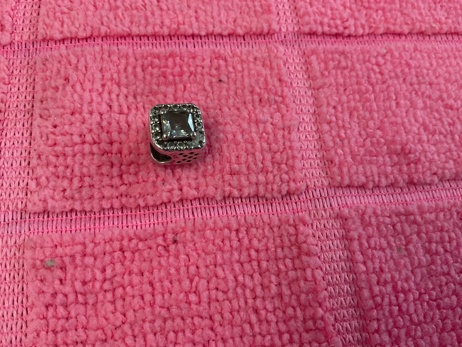 Originele Pandora Bedel  met Steen, Verzenden, Zo goed als nieuw, Zilver, Pandora