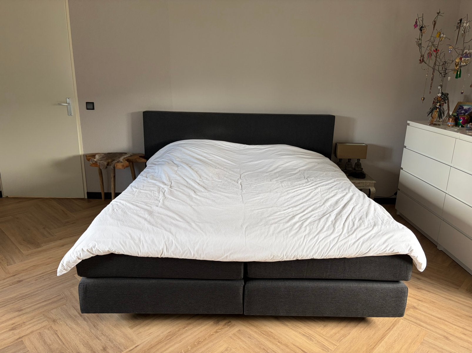 Boxspring 200x180, Huis en Inrichting, Ophalen, Gebruikt, Tweepersoons, 180 cm