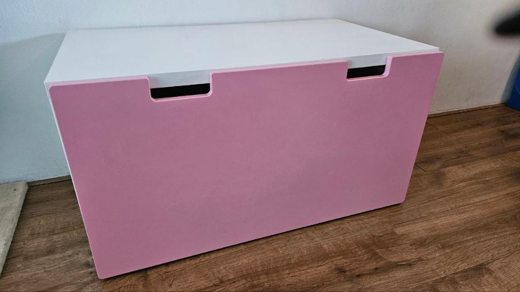 IKEA STUVA speelgoedkist roze op wielen, Ophalen, Gebruikt, 50 tot 100 cm, 50 tot 75 cm