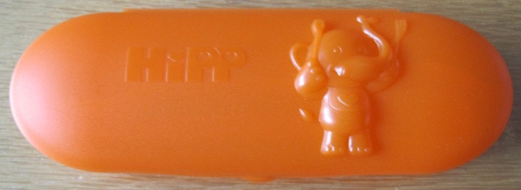 Hipp baby lepelset voor onderweg - oranje - nieuw, Ophalen of Verzenden, Nieuw, Lepel, Overige merken