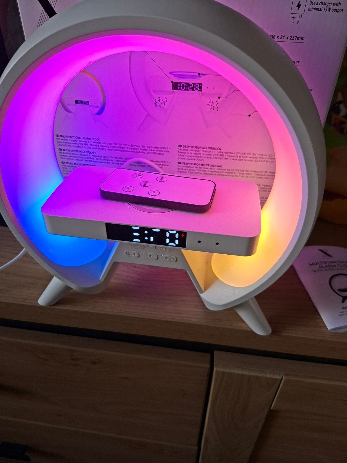 alarm klok, Ophalen