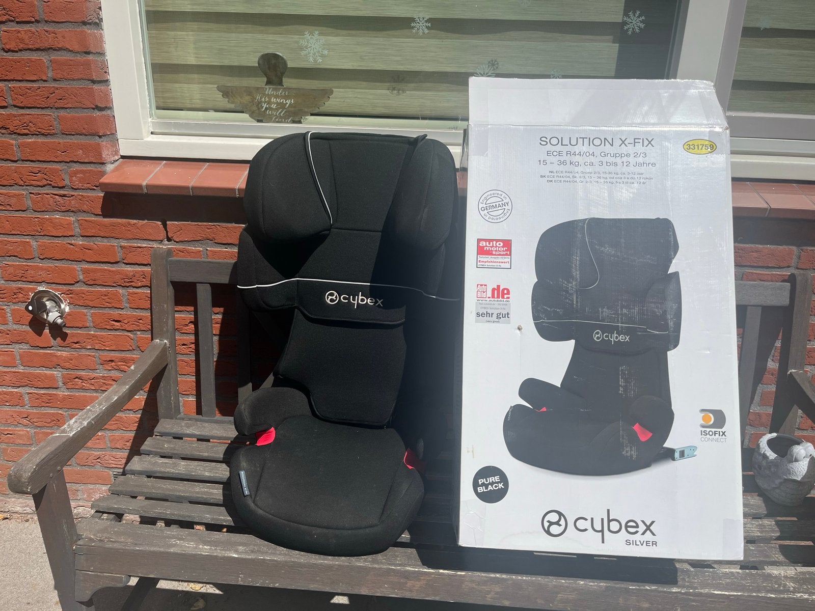 Cybex Solution X-Fix autostoel 15-36 kg Isofix Zwart, Autogordel of Isofix, 15 t/m 36 kg, Verstelbare rugleuning, Zo goed als nieuw