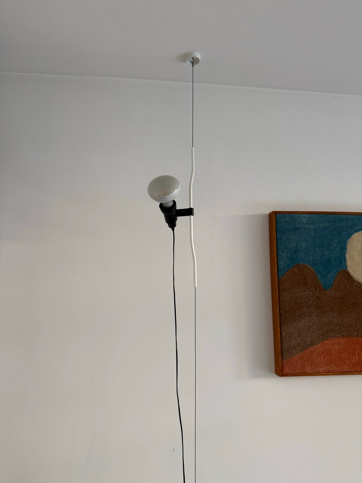 Flos Parentesi vloer- & hanglamp met vloerdimmer, Ophalen of Verzenden, Zo goed als nieuw, Metaal, 200 cm of meer