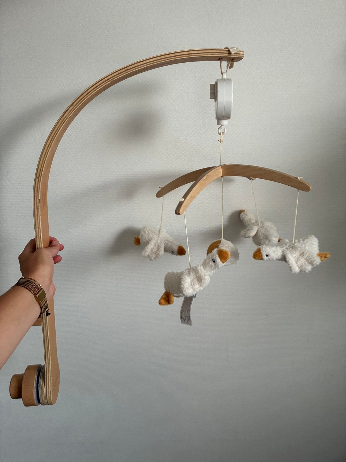 Little Dutch Muziekmobiel Ganzen - Werkt perfect!, Kinderen en Baby's, Ophalen, Zo goed als nieuw, Mobiel, Met geluid