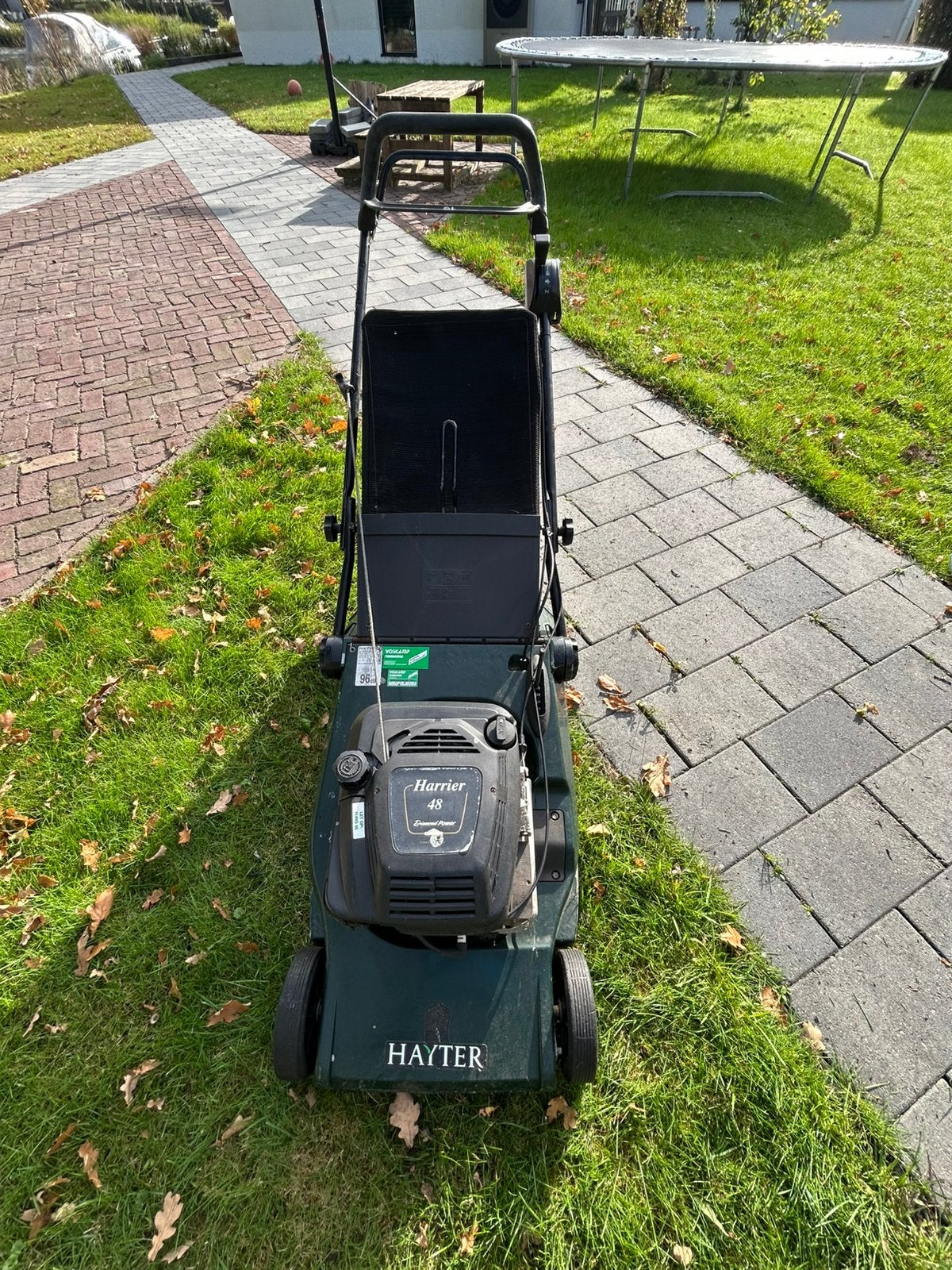 Grasmaaier Harrier 48 / Hayter - Opknapper, Ophalen, Gebruikt, 40 t/m 49 cm, Benzine-grasmaaier
