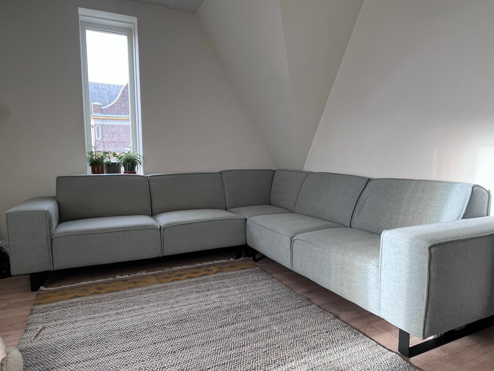 Hoekbank Brema stof - 290x290 cm - Zeer goede staat, Huis en Inrichting, Banken | Bankstellen, Ophalen, 250 tot 300 cm, Hoekbank