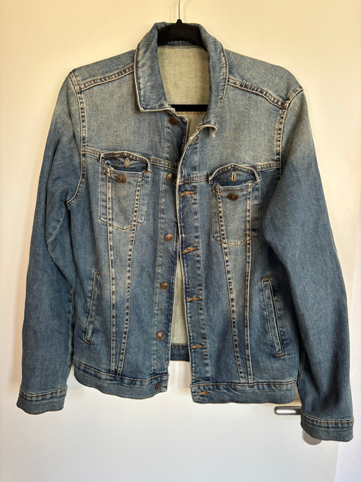 Spijkerjas, Kleding | Heren, Ophalen of Verzenden, Zo goed als nieuw, Blauw