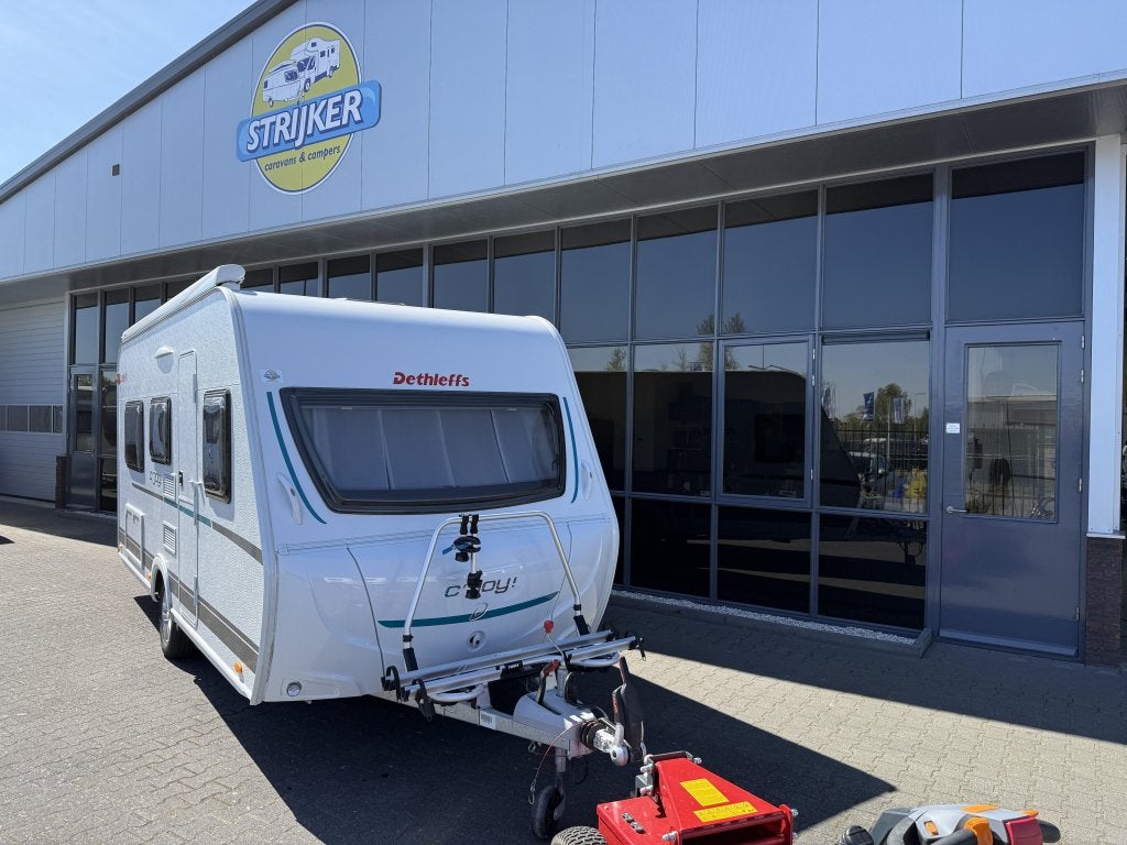 Dethleffs C'Joy 460 LE 2 Aparte bedden 200cm 900KG leeg !!, Lengtebed, Bedrijf, Treinzit, Schokbreker