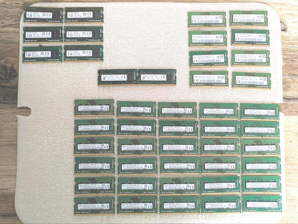 8GB DDR4 SODIMM Laptop RAM (3200MHz & 2666MHz) – Div Merken, Computers en Software, RAM geheugen, DDR4, 8 GB, Ophalen of Verzenden