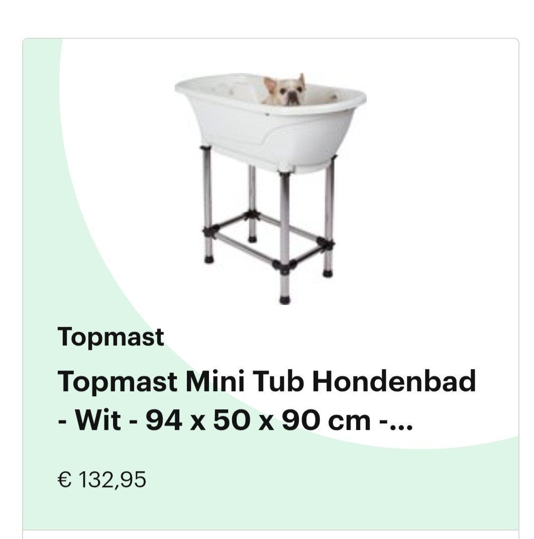 Hondenbadje, Ophalen, Zo goed als nieuw