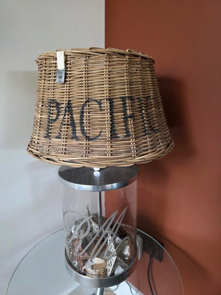 Riviera Maison tafellamp, Ophalen, Zo goed als nieuw, Glas, 50 tot 75 cm