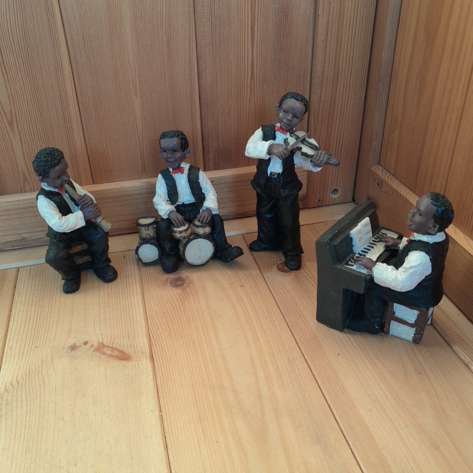 Beeldjes Jazz Band Muzikanten Decoratie, Verzamelen, Ophalen of Verzenden
