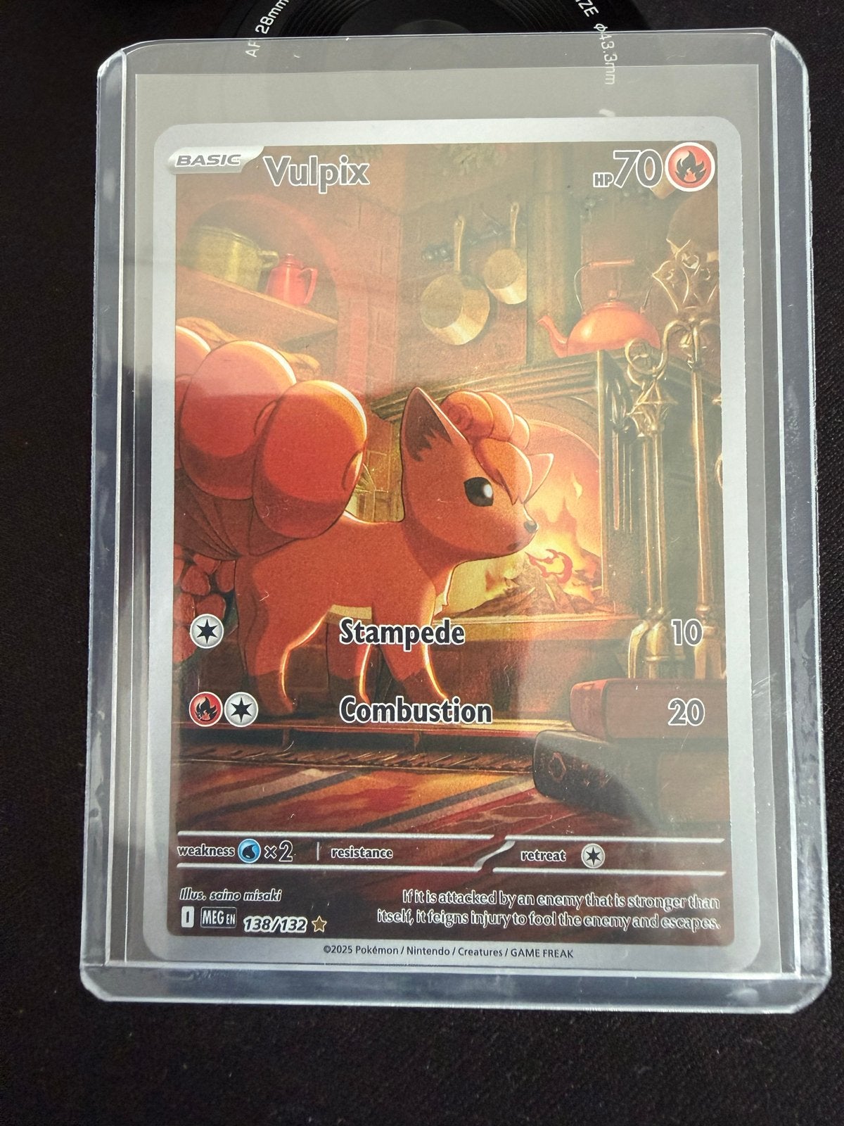 Vulpix 138/132 Pokemon kaart, Ophalen of Verzenden, Zo goed als nieuw, Losse kaart