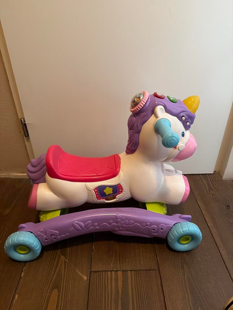 VTech Eenhoorn Loopfiets en Schommelpaard, Ophalen, Gebruikt, 6 maanden tot 2 jaar
