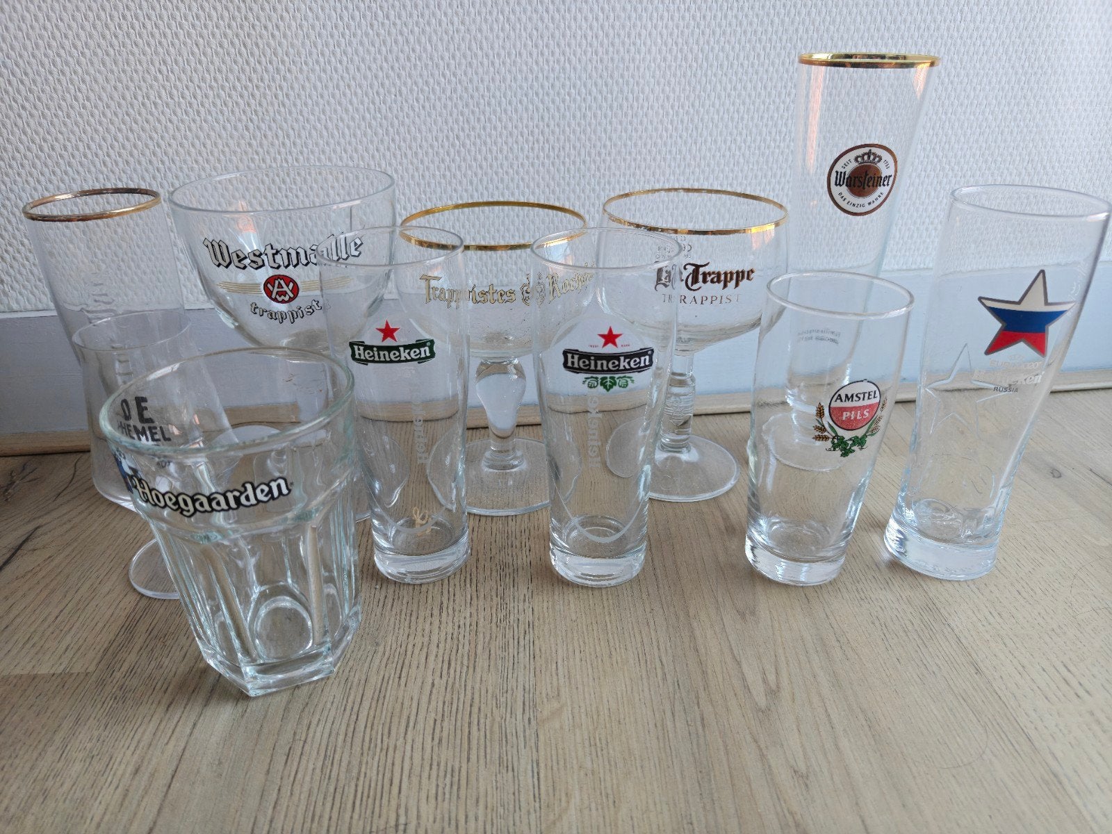 Verschillende bierglazen, Verzamelen, Ophalen, Zo goed als nieuw, Bierglas
