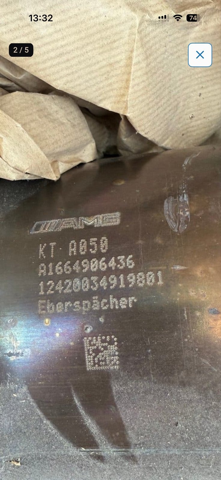 Mercedes-Benz AMG Katalysator A1664906436 Eberspächer, Ophalen of Verzenden, Gebruikt, Mercedes-Benz