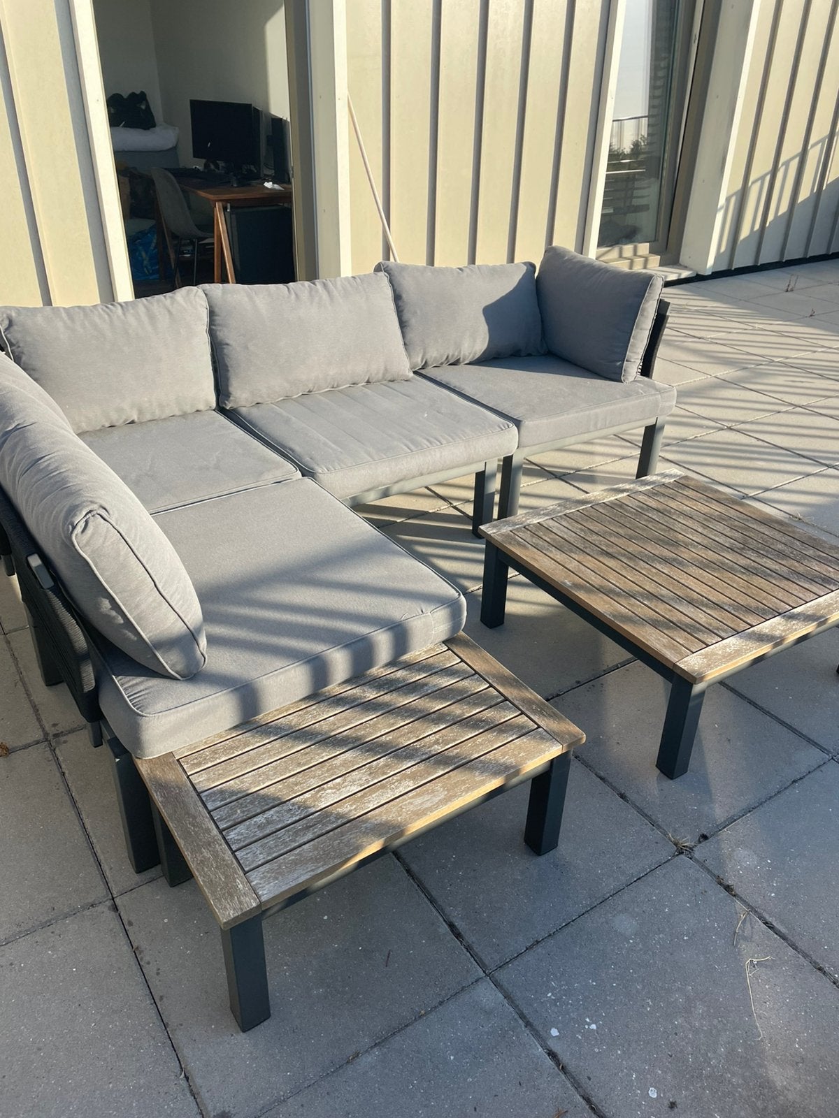 Tuin / lounge set leen bakker, Ophalen, Gebruikt, 6 zitplaatsen, Loungeset