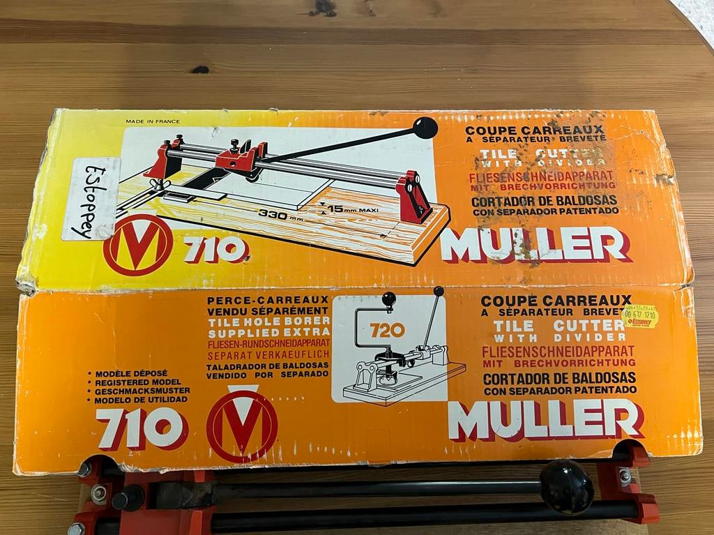 Muller Tegelsnijder 330 mm - Professionele Tegelsnijder, Ophalen, Overige materialen, Overige typen, Minder dan 20 cm