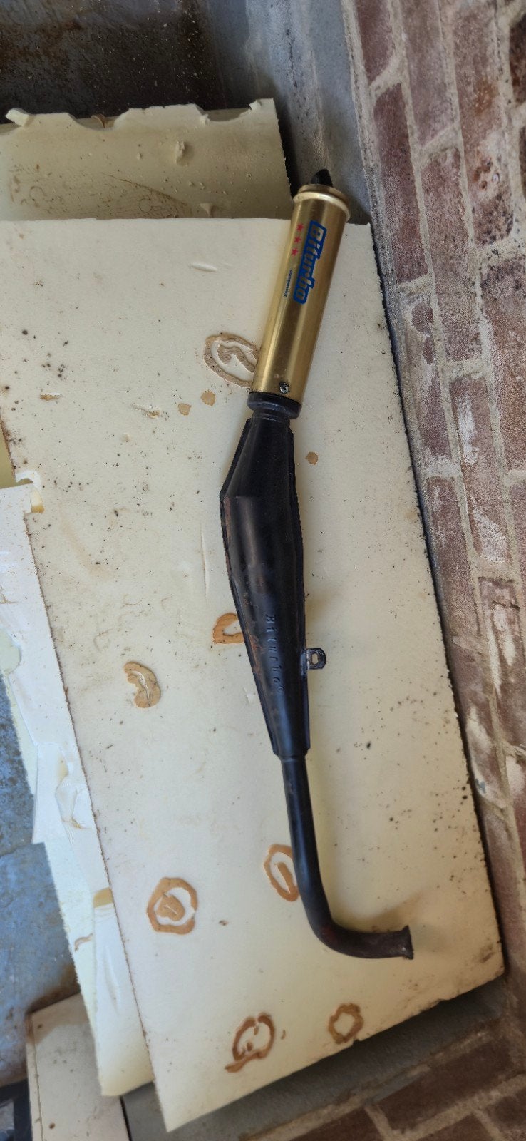 Tomos A3/A35 28mm Biturbo Gold Uitlaat met Alu Demper, Ophalen, Uitlaat, Tomos