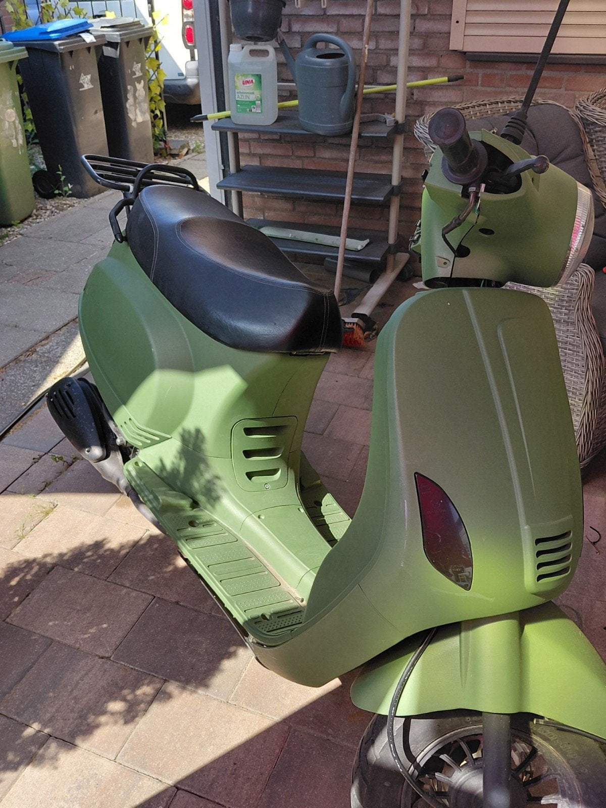 Thurbo Scooter - Geel Kenteken - Olijfgroen, Fietsen en Brommers, Ophalen, Benzine