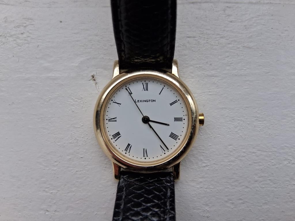 Lexington horloge dames polshorloge klassiek krokodillenleer, Overige merken, Verzenden, Polshorloge, Leer