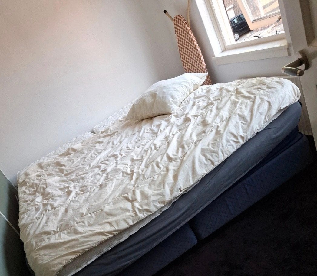 boxspring 2 toppers ,dekbed,matrasbeschermer hoeslaken, Ophalen of Verzenden, Tweepersoons, 210 cm, 180 cm