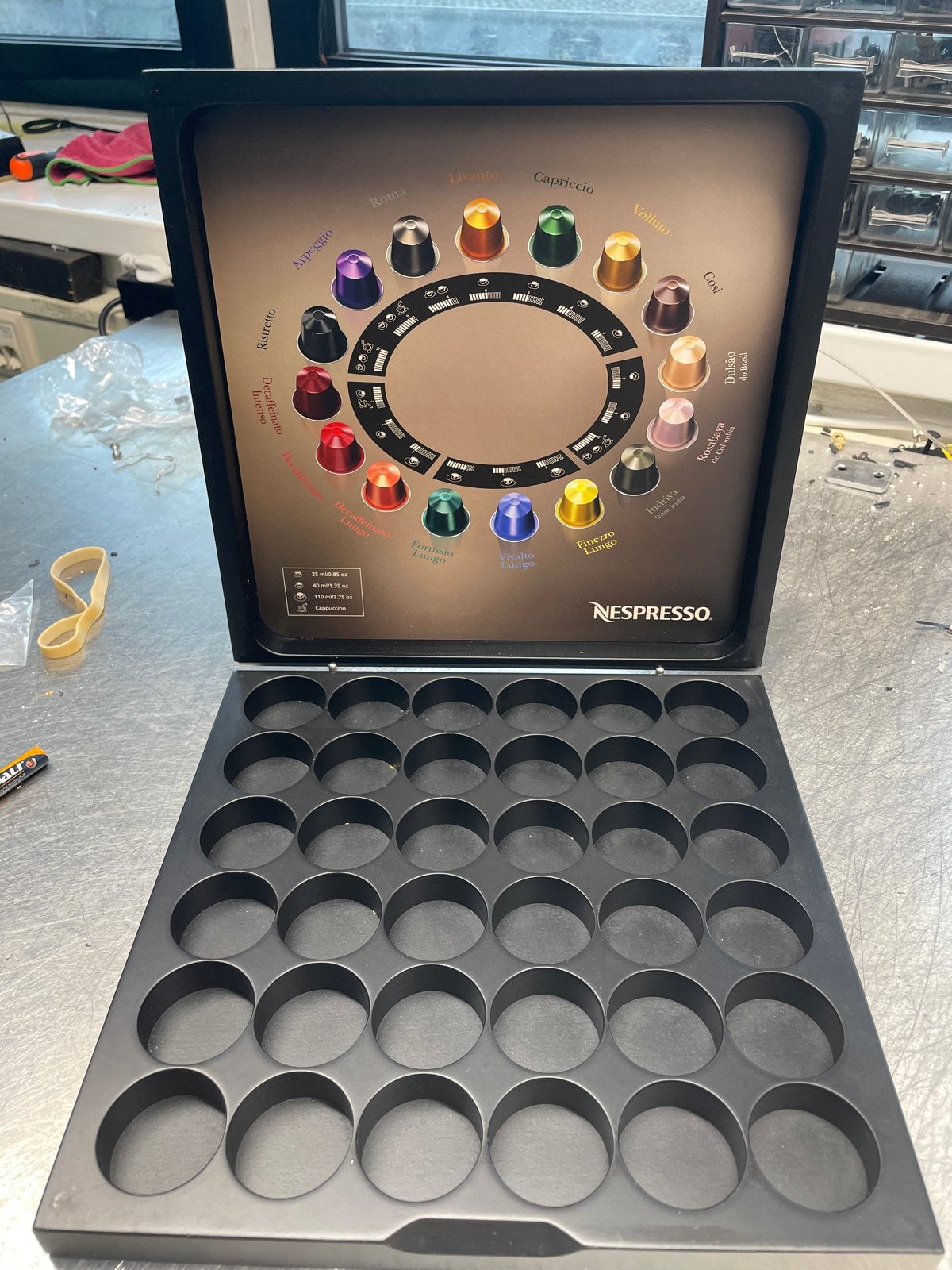 Nespresso capsulehouder - Zwart - Zo goed als nieuw, Overige typen, Kunststof, Ophalen of Verzenden, Zo goed als nieuw