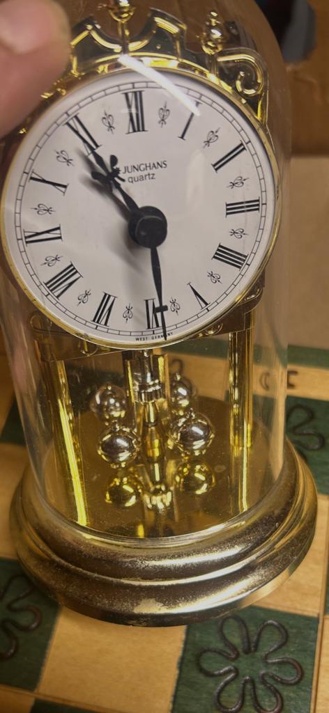 Vintage Junghans Quartz Klok - West Germany, Ophalen of Verzenden